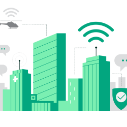 Illustrasjon av bygninger