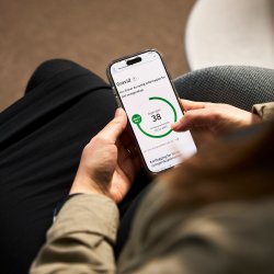 Person innlogget på helsenorge-appen i helsekort for gravide