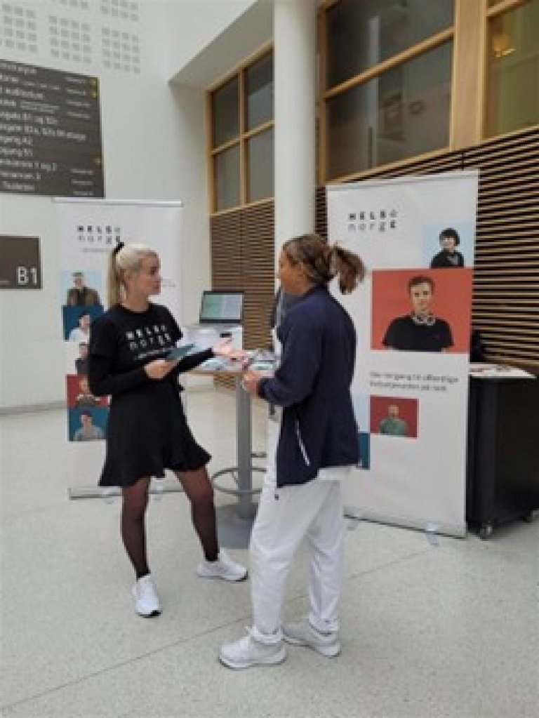 Bilde Helsenorge-stand på Oslo universitetssykehus.jpg