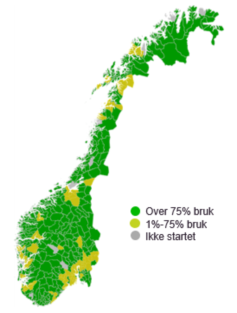 Kommuneoversikt per februar 2021